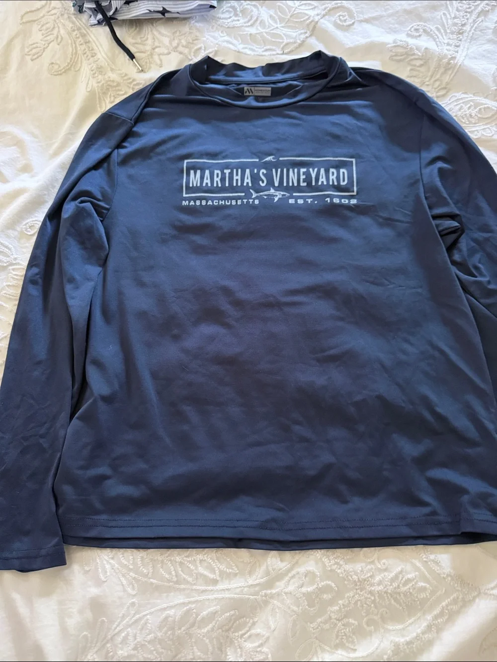 Martha's Vineyard Kids Long-Sleeve Swim Rashguard - Navy